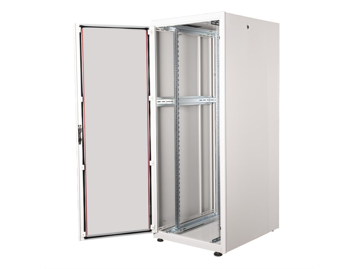 ROLINE 19-inch Network Cabinet Basic 42 U, 800x1000 WxD glass door grey