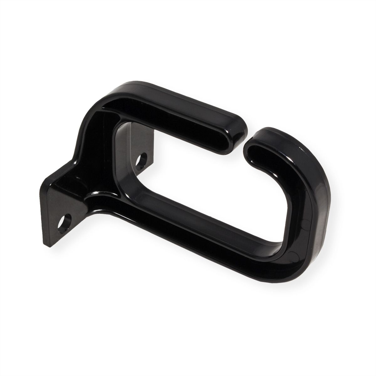 19" cable manager, 40x80mm, plastic, black