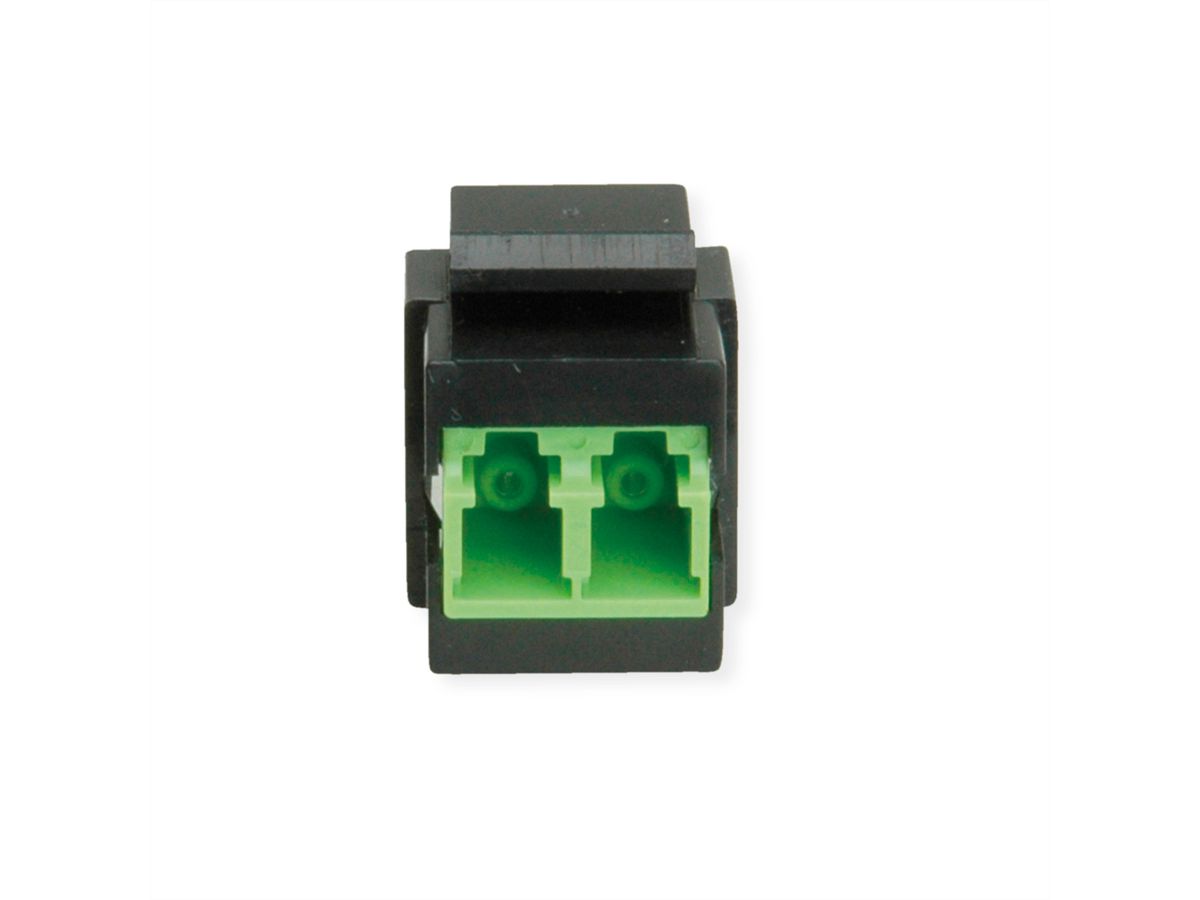 ROLINE Fiber Optic Keystone Jack, LC/LC Duplex, Multimode, OM5