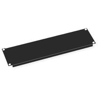 19" Blank Panel, 3U, Metal, black
