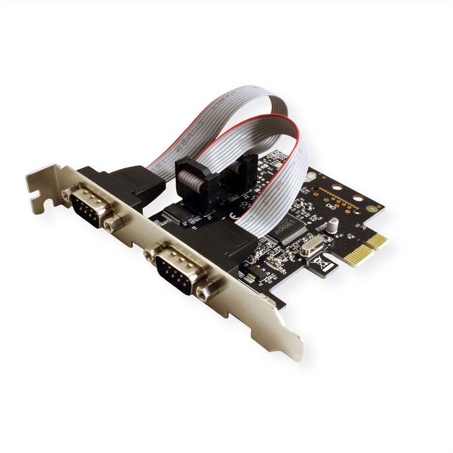 VALUE PCI-Express Adapter, 2x Serial RS232 D-Sub 9 Ports