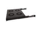 ROLINE 19-inch fan unit 4 fans, Thermostat black