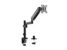 VALUE Single Monitor Arm, Pole Mount, 4 Joints, Desk Clamp