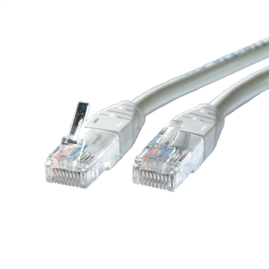 ROLINE UTP Patch Cord Cat.5e (Class D), PoE, grey, 0.5 m