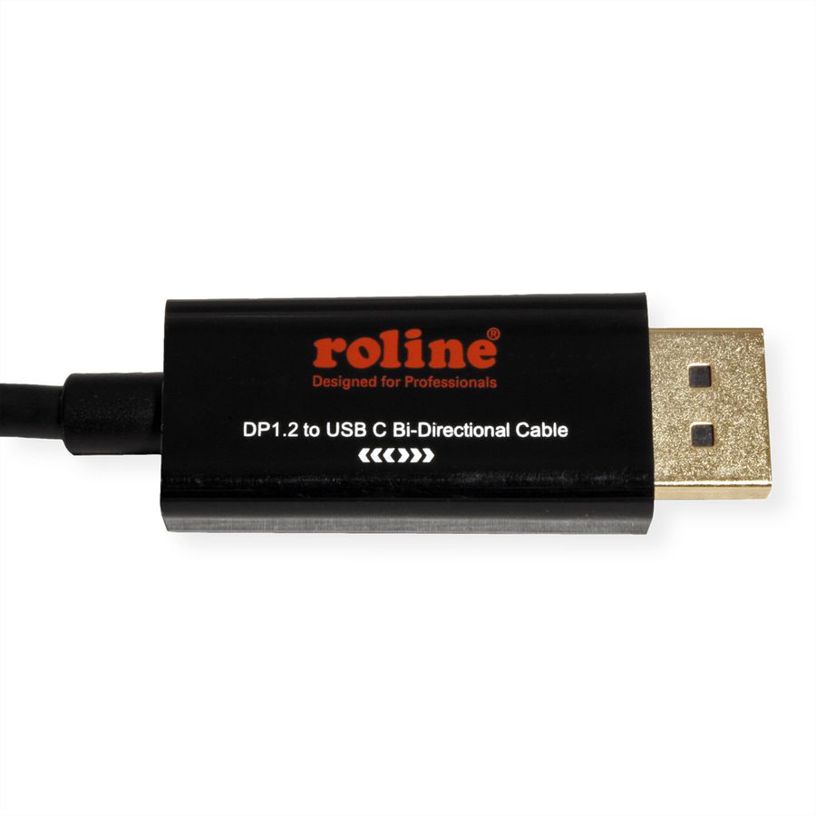 ROLINE Type C - DisplayPort Cable, M/M, bidirectional, 2 m