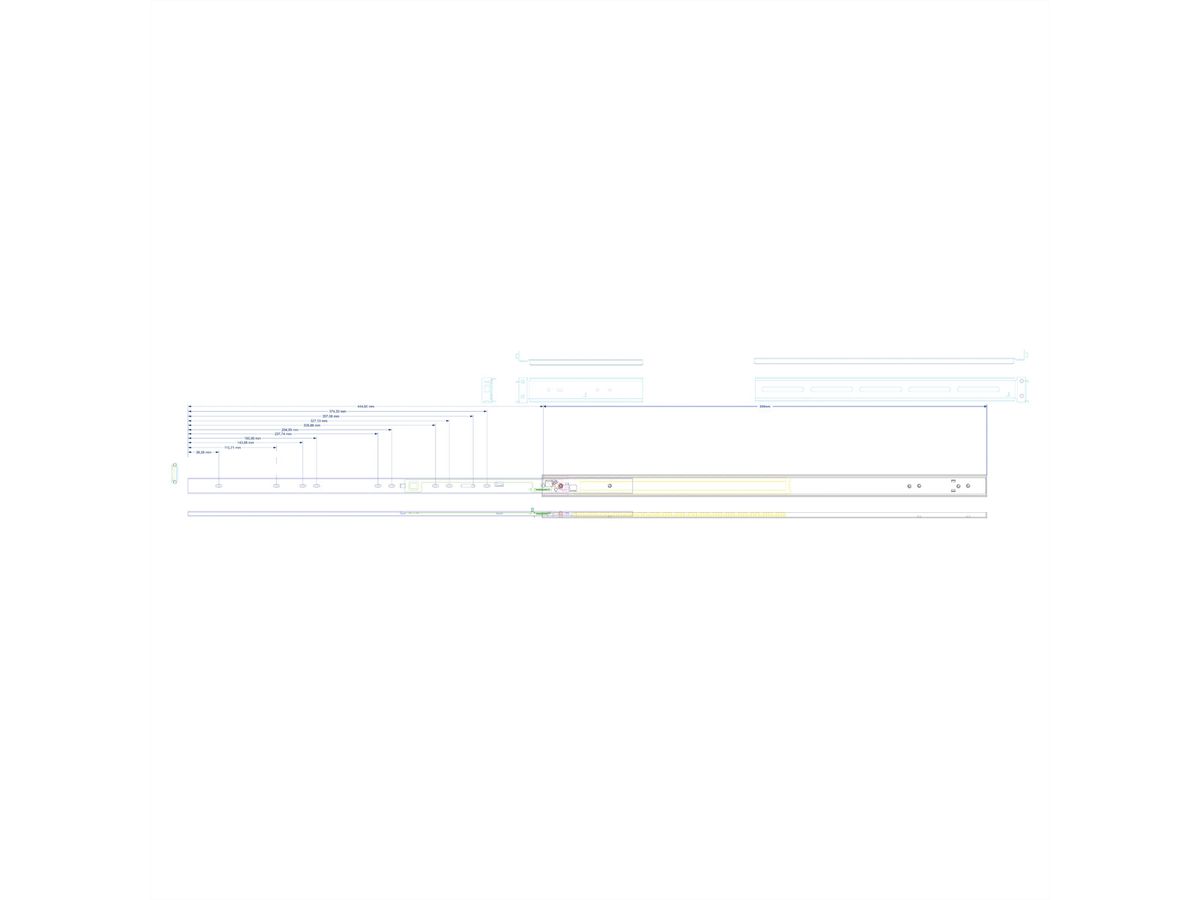 VALUE Telescopic rails for VALUE Industrial Rack-Mount Server Chassis, 19.99.0103