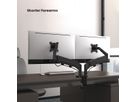 VALUE Dual LCD Monitor Arm, Desk Clamp, 5 Joints, Space Saving