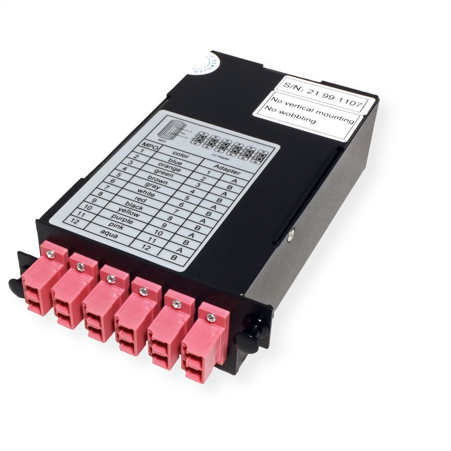VALUE MPO Module, MPO-Male /12x LC - Female