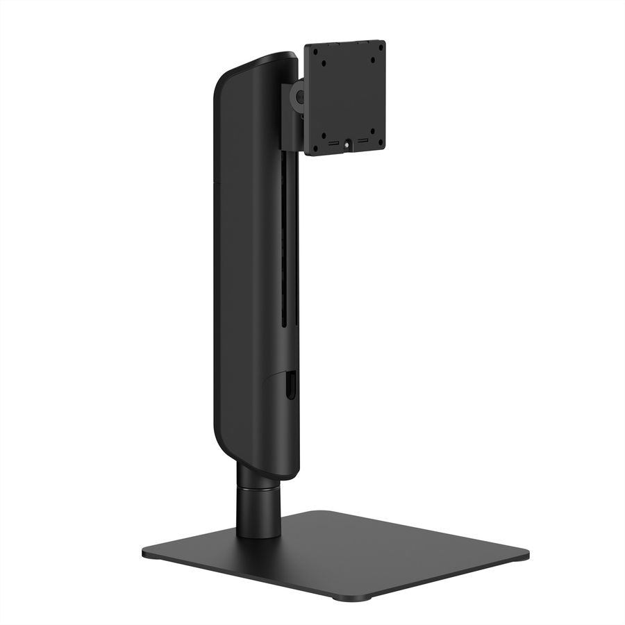 VALUE Vertical Lift Free-Standing Single-Screen Monitor Stand, < 124,46cm (49"), Heavy Duty <18 kg, black