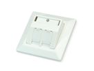 ROLINE Desktop Type 2-Port Face Plate, with dust caps