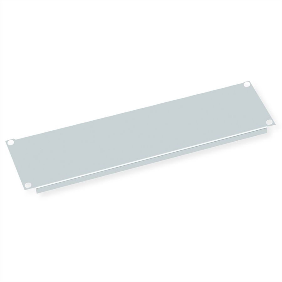 VALUE 19" Blank Panel, 3U, Metal, grey