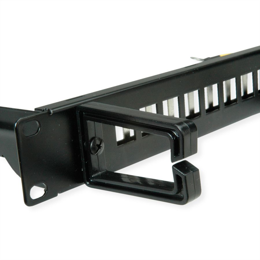 ROLINE Keystone 19'' Module Frame, 16 Ports, shielded, black