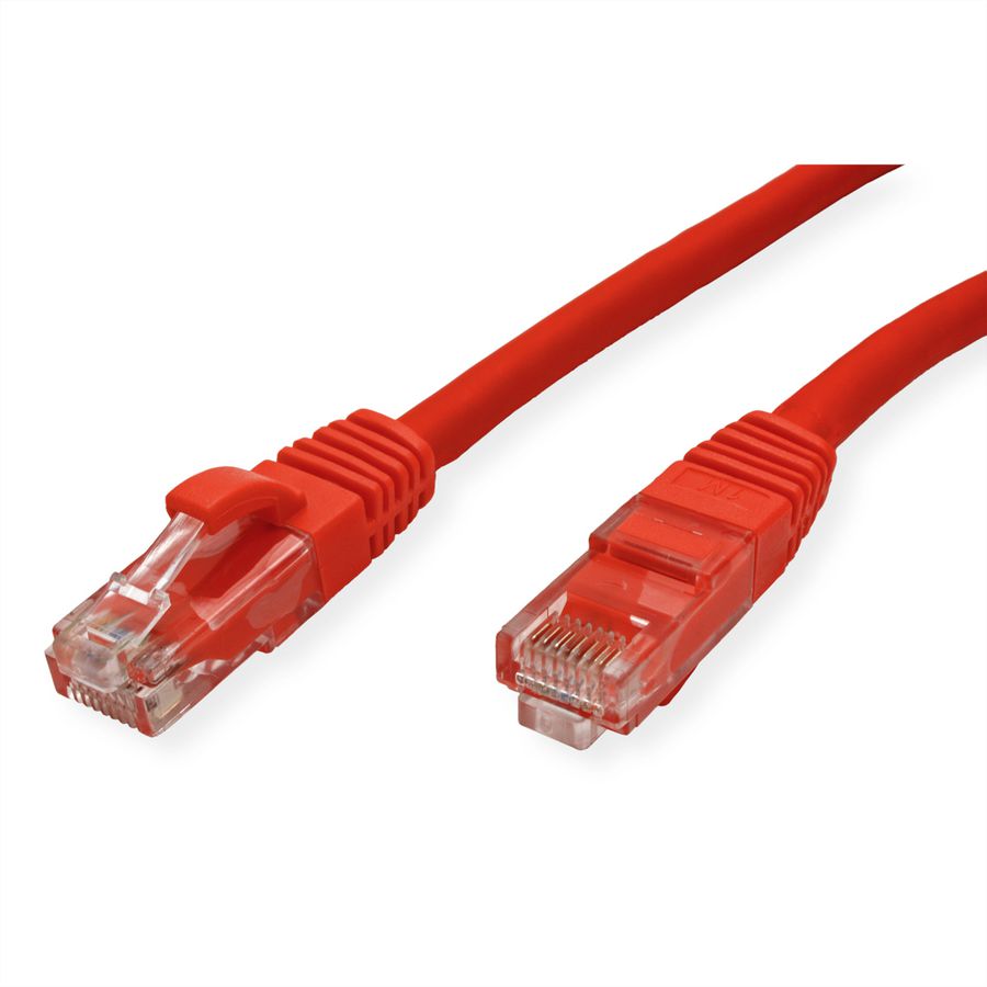 VALUE UTP Cable Cat.6 (Class E), halogen-free, red, 2 m