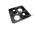 ROLINE 19-inch roof fan unit 2 fans, thermostat, black, black