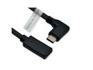 ROLINE Type C Video Cable, USB-C (DP Alt Mode) Extension Cable C-C, M/F, black, 2 m