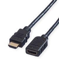 VALUE HDMI High Speed Cable + Ethernet, M/F, 1 m