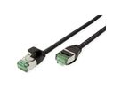 ROLINE RM U/FTP DataCenter Patch Cord Cat.6A (Class EA), slim, black, 1.5 m