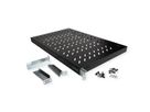 ROLINE 19-inch shelf 1 U, adjustable 700 T 50 kg black