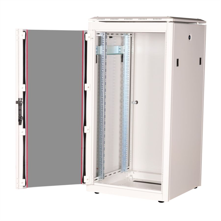 ROLINE 19-inch Network Cabinet Pro 22 U, 600x600 WxD glass door grey