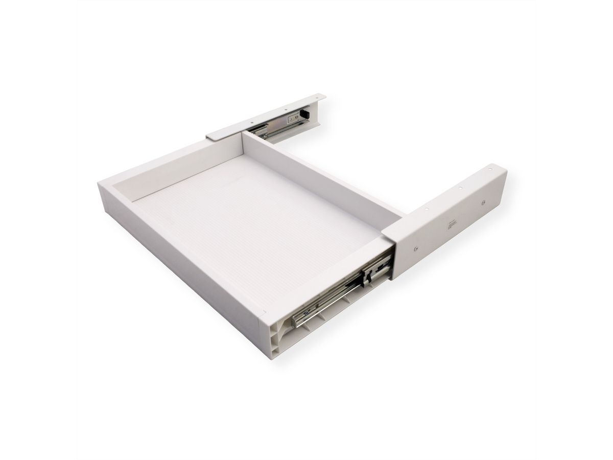 VALUE Ultra-Slim Underdesk Mount Storage Drawer, 420 mm width, white
