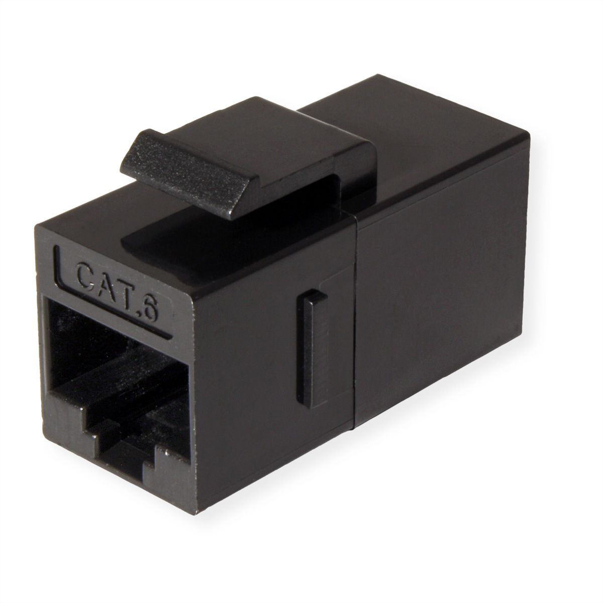 VALUE RJ-45 Keystone Modular Coupler, Cat.6 (Class E), UTP, black
