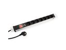 VALUE 19" PDU for Cabinets, 7x, 4000W, CEE 7/7 German Type Plug, 1.8 m