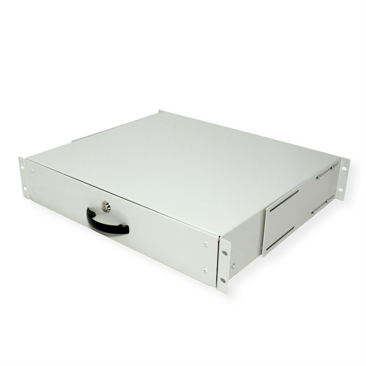 ROLINE 19-inch keyboard rack 2 U, 400 T lockable grey