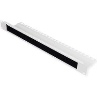 ROLINE 19-inch cable entry, with brush strip 1U grey
