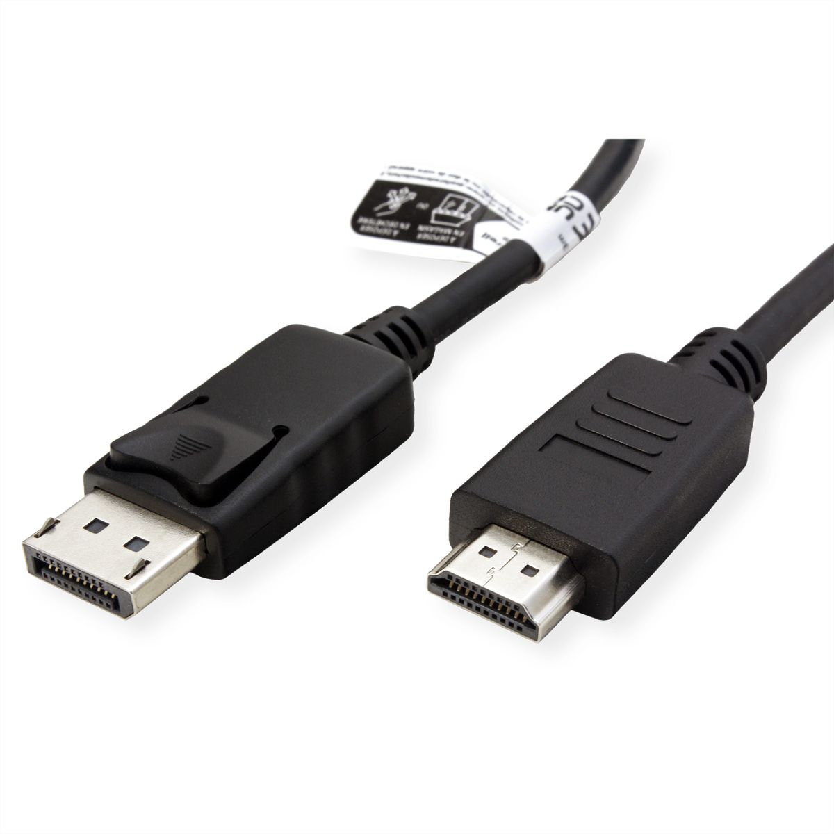 ROLINE RM DisplayPort Cable, DP - HDTV, M/M, black, 1 m