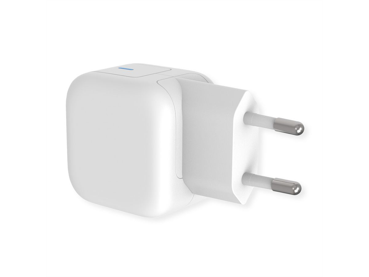 ROLINE USB Wall Charger, 1-Port, Type C, GaN, 20W