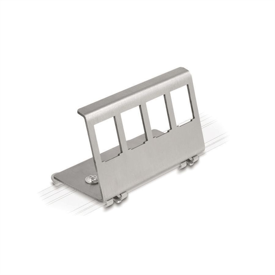 VALUE DIN Rail Adapter, empty, 4x Keystones