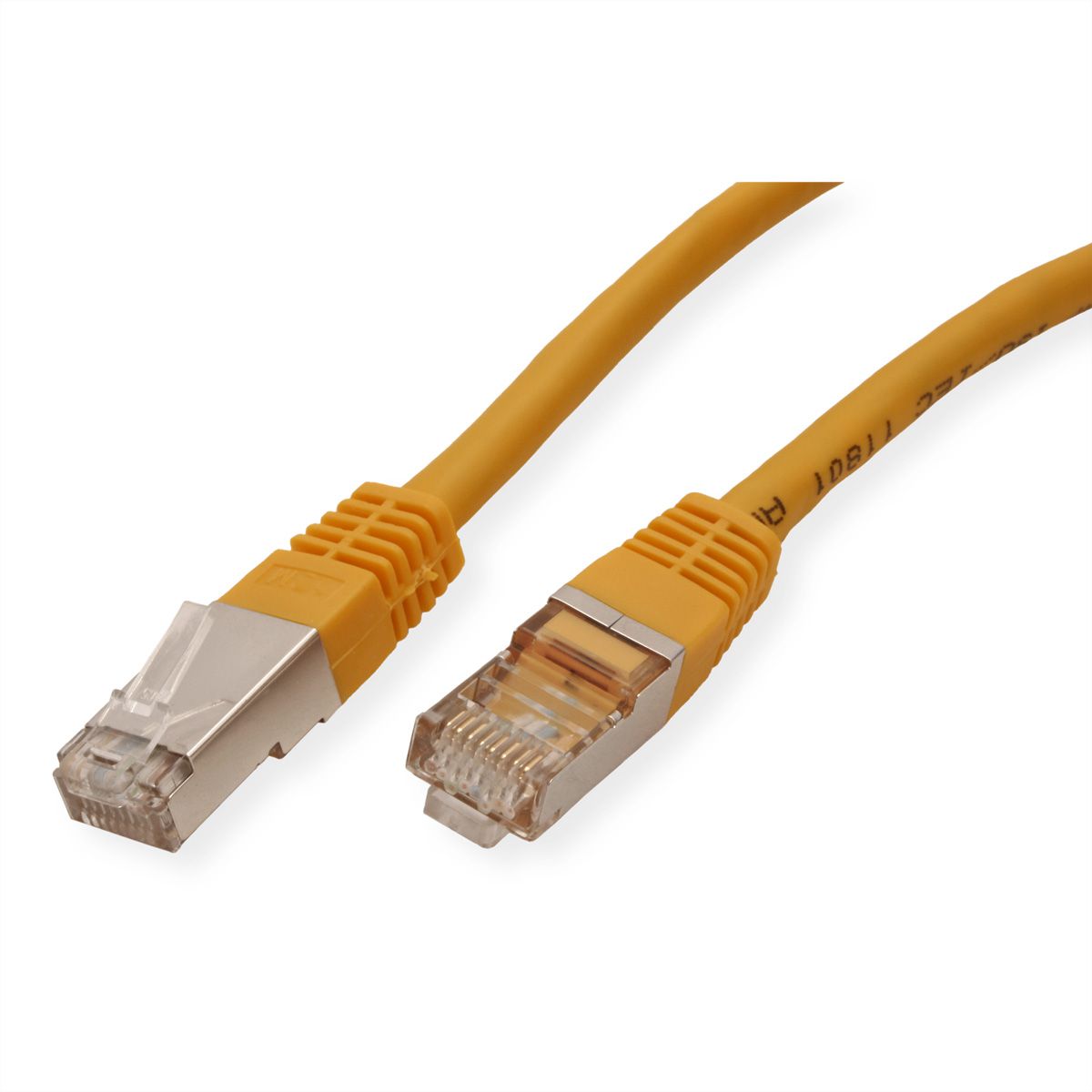 VALUE S/FTP (PiMF) Patch Cord, Cat.6 (Class E), yellow, 2 m