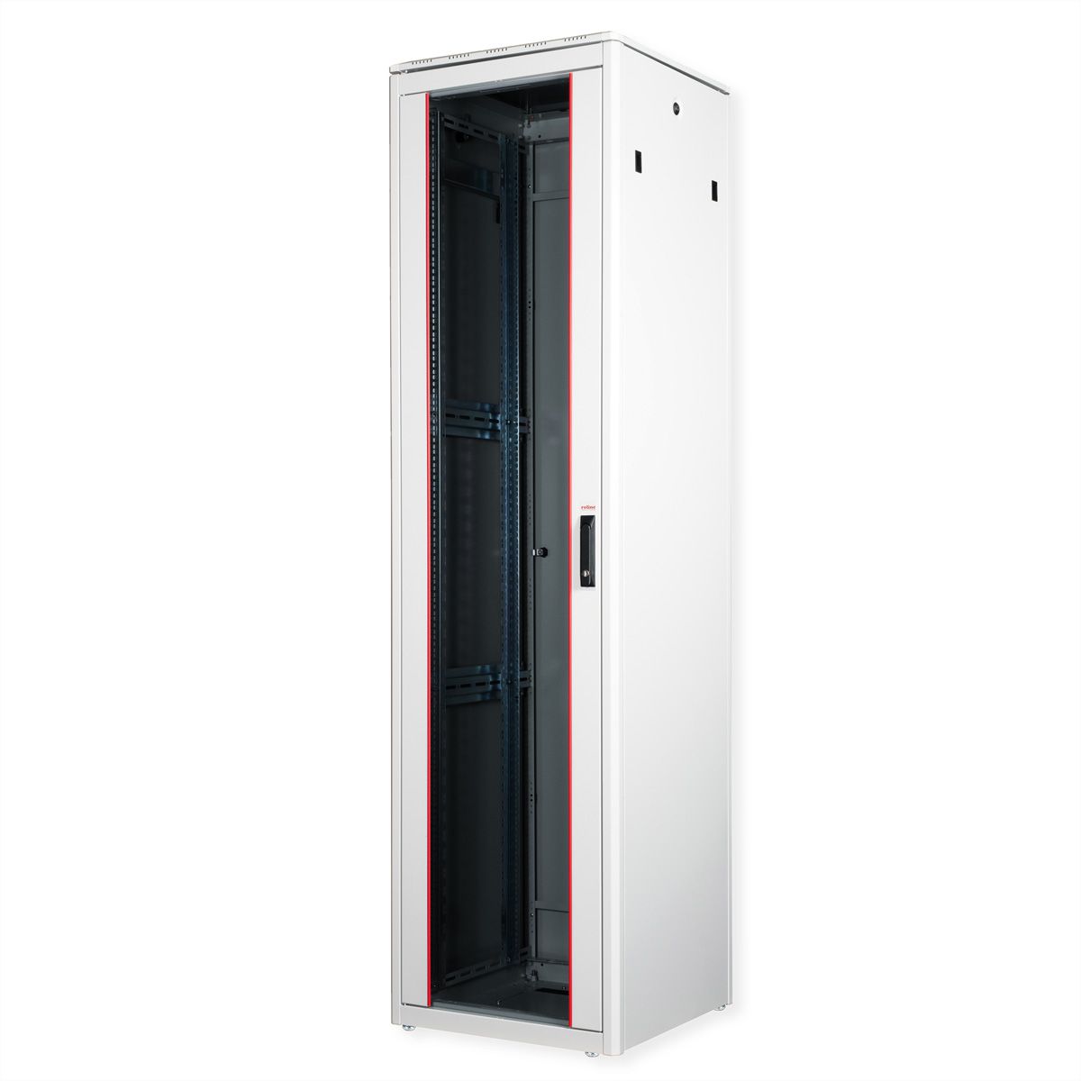 ROLINE 19-inch Network Cabinet Pro 47 U, 600x600 WxD glass door grey