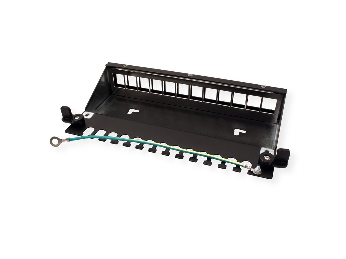 VALUE Keystone Module frame, 12 Ports, black