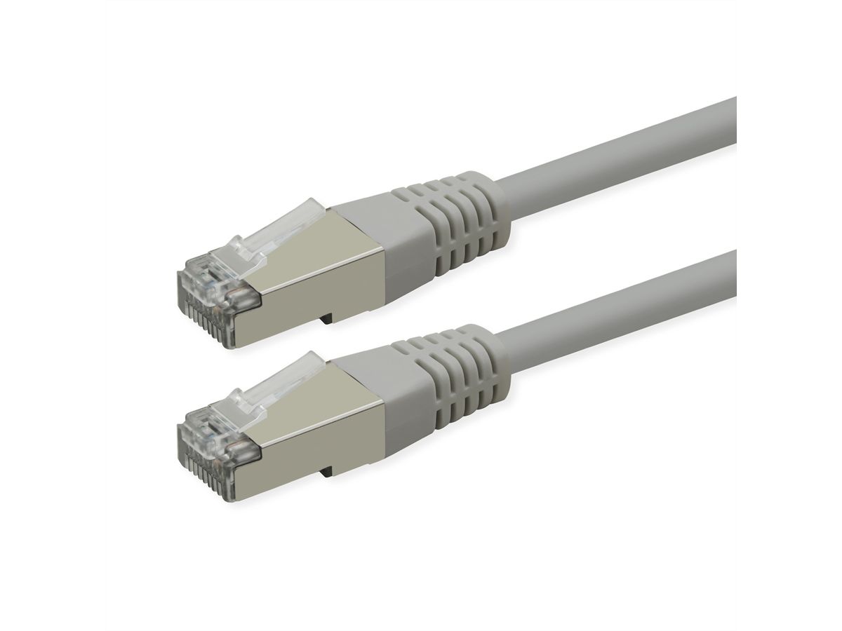 ROLINE S/FTP (PiMF) Patch Cord, Cat.6 (Class E), PoE, grey, 5 m