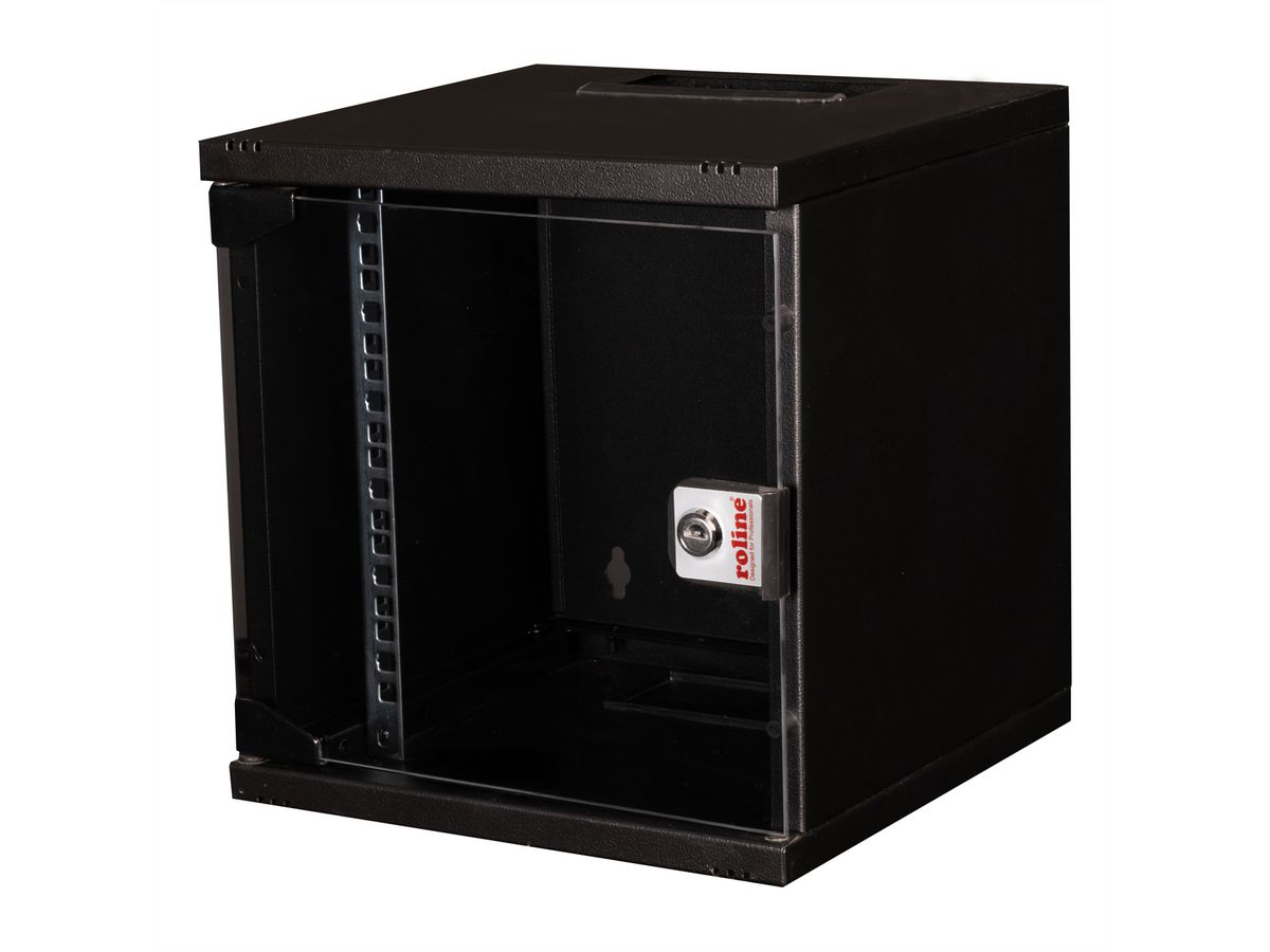 ROLINE 10-inch wall-mounted housing 6 U, 312x300 WxD black