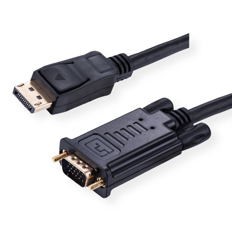 ROLINE  Cable DisplayPort - VGA, M / M, black, 5 m