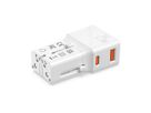 VALUE POCKET Travel Charger, EU/UK/US, 2x Ports (A+C), 25W, white