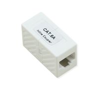 ROLINE RJ-45 Mini Inline Coupler, Cat.6A (Class EA), unshielded, white