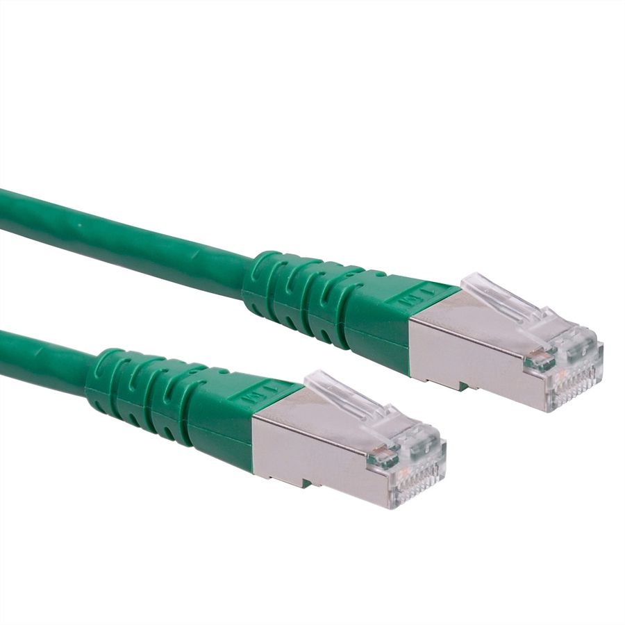 ROLINE S/FTP (PiMF) Patch Cord, Cat.6 (Class E), green, 0.3 m