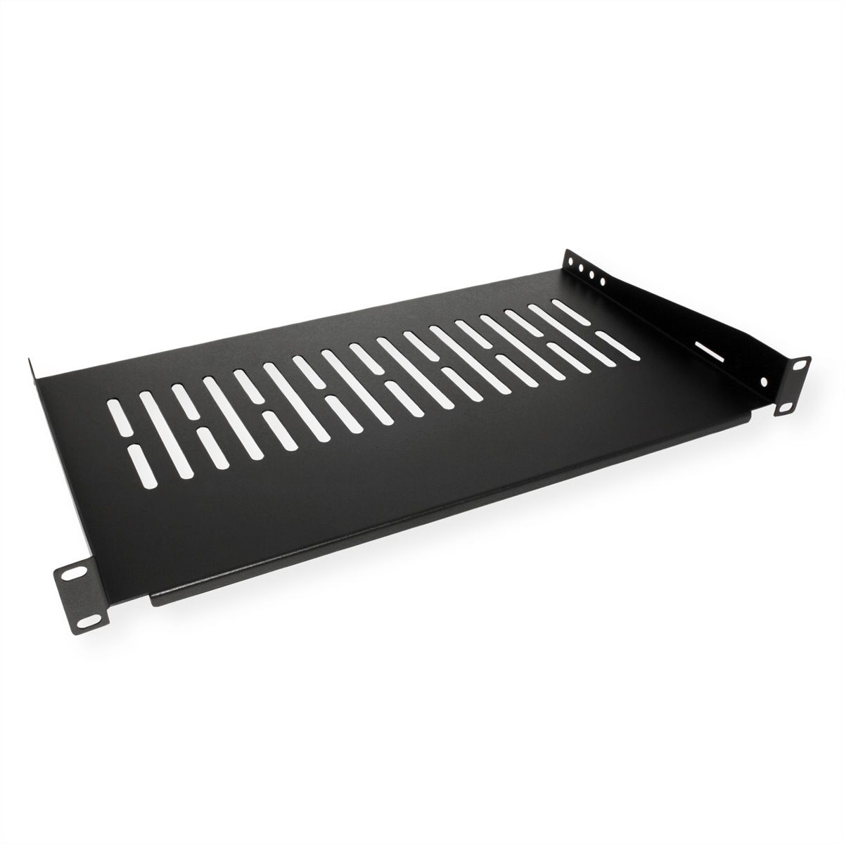 VALUE 19"-Fixed Shelf, 485 x 250mm, max. 10 kg, 1U, black
