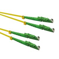 ROLINE FO Jumper Cable Duplex, 9/125µm, OS2, LSH/LSH, APC Polish, LSOH, yellow, 7.5 m