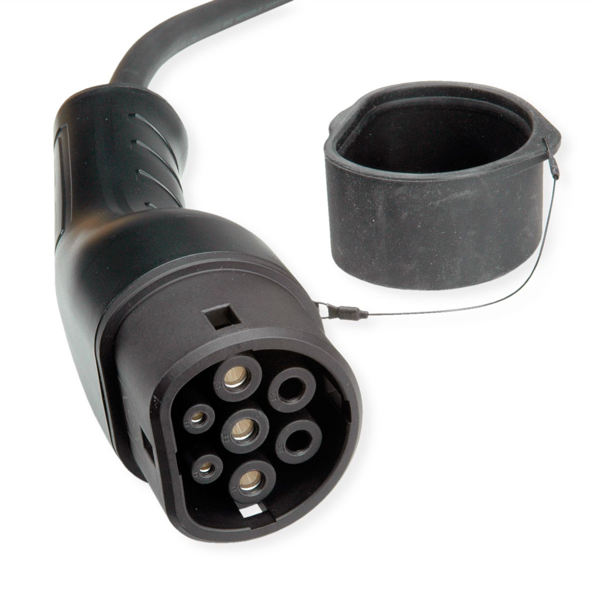 ROLINE EV Charging Cable Assembly Type2, 3-Phase, 480VAC (3P+N+E), 16 A, 11 kW, 7.5 m