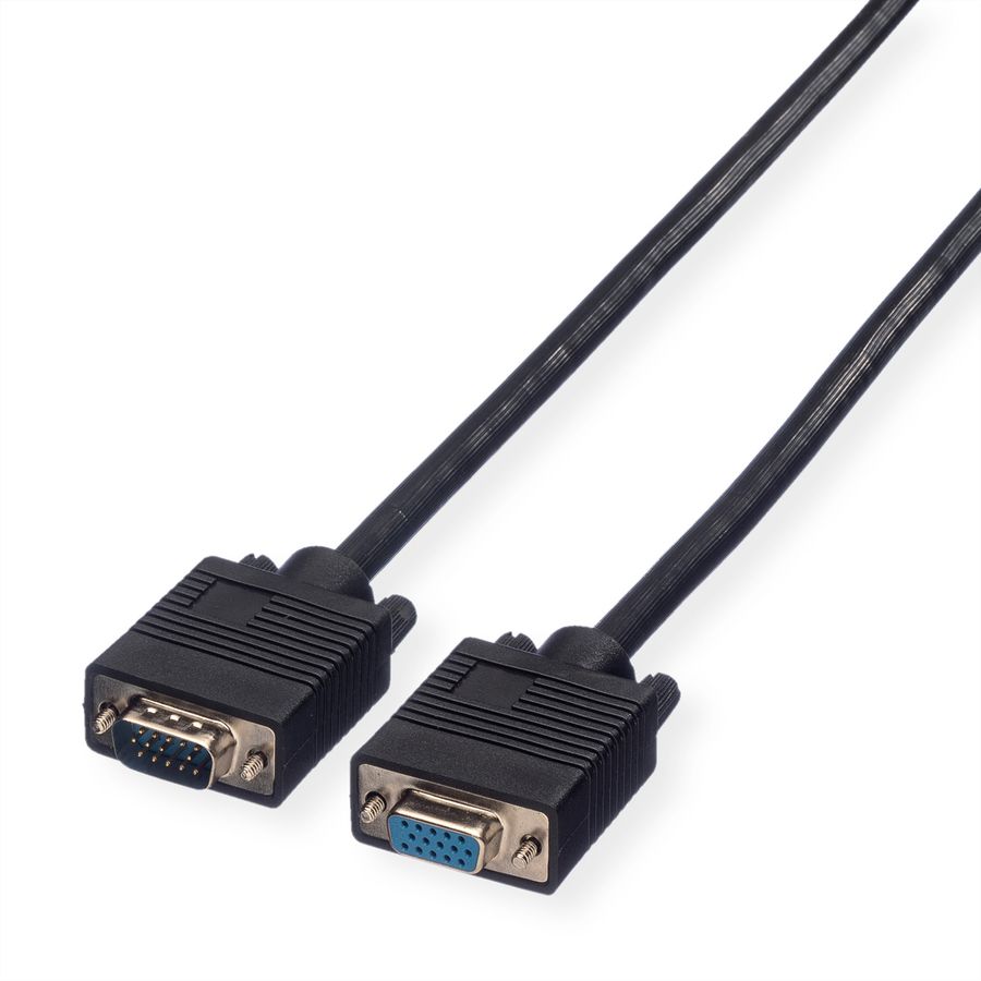 ROLINE SVGA Cable, HD15, M/F, 2 m