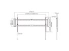 VALUE TV Wall Mount, 27mm Wall Distance, Fixed, < 75kg, VESA 800x400, <228,6cm (90"), fixed