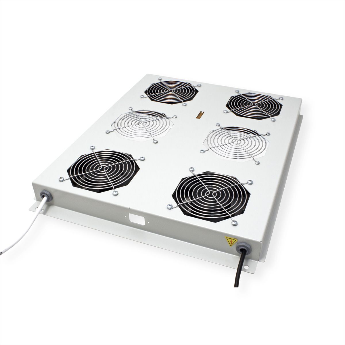 ROLINE 19-inch roof-mounted fan unit 4 fans, Thermostat grey