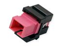 ROLINE Fiber Optic Keystone Jack, SC Simplex, Multimode, OM4