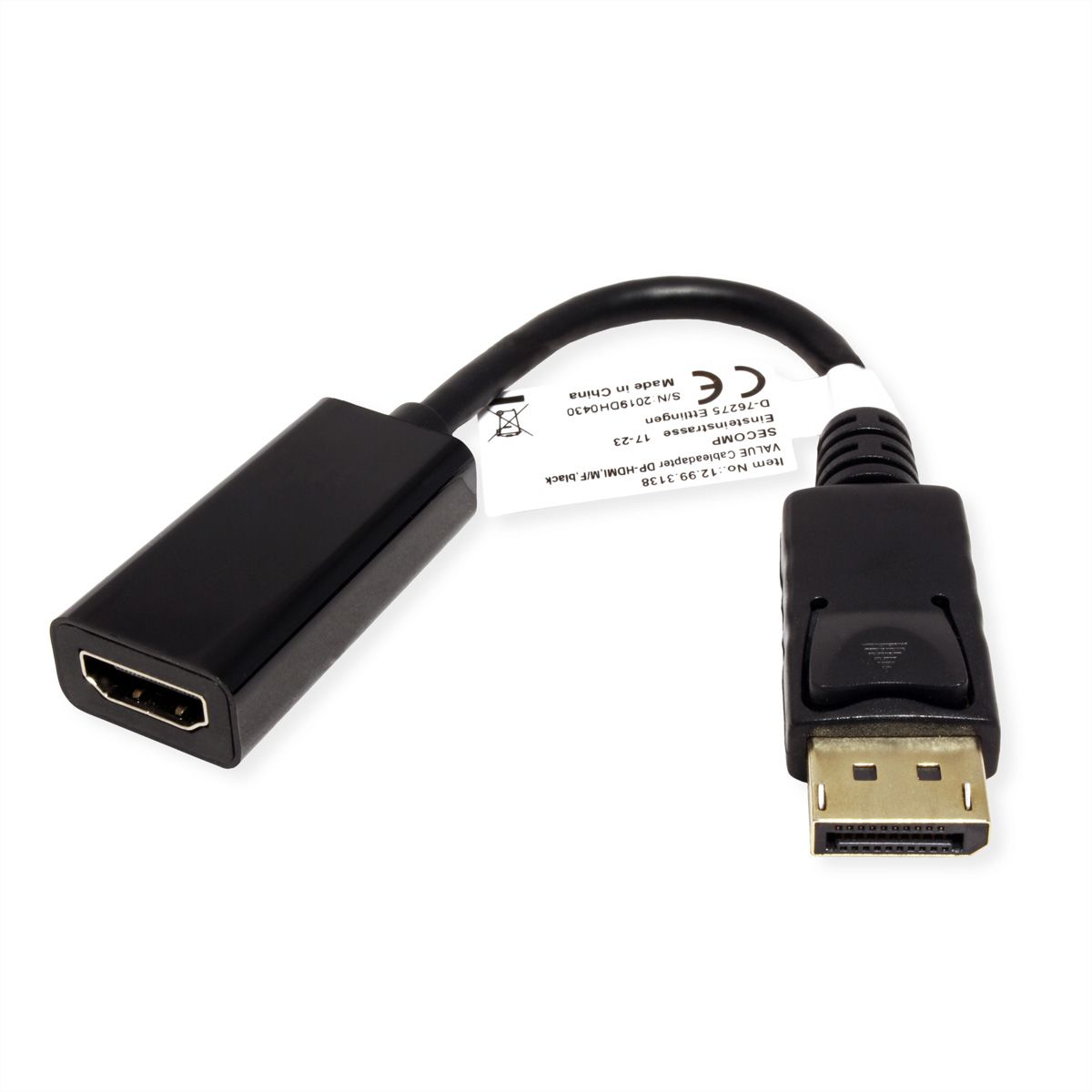 VALUE Cableadapter, DP M - HDMI F