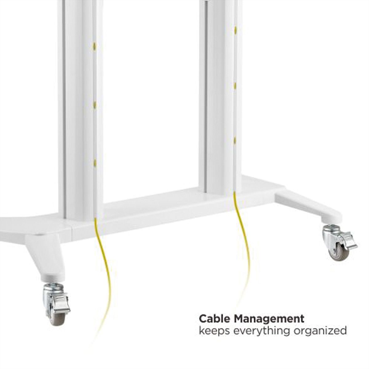 ROLINE Ultra Large LCD/TV Mobile Cart, 70–120 inch, max. 140 kg, black