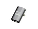 ROLINE Adapter, USB4 Gen 3x2, Aluminum, 90° wide, Type C, M/F, silver